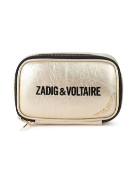 Zadig & Voltaire Kids Schultertasche mit Logo-Print - Gold von Zadig & Voltaire Kids