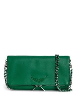 Zadig&Voltaire Rock leather clutch bag - Grün von Zadig&Voltaire