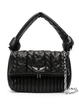 Zadig&Voltaire Rocky Eternal Knit Shadow Schultertasche - Schwarz von Zadig&Voltaire