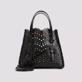 Alaia Shopper - Mina 20 Calf Leather Shoulder Bag - Gr. unisize - in Schwarz - für Damen von alaia