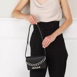 Alexander McQueen Crossbody Bags - Four Ring Mini Shoulder Bag - Gr. unisize - in Schwarz - für Damen von alexander mcqueen