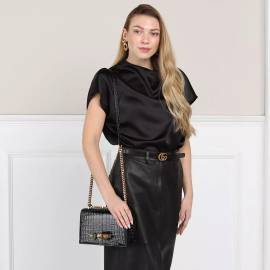 Alexander McQueen Crossbody Bags - Jewelled Satchel Leather - Gr. unisize - in Schwarz - für Damen von alexander mcqueen