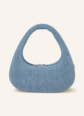 Coperni Handtasche Denim Baguette Swipe blau von coperni
