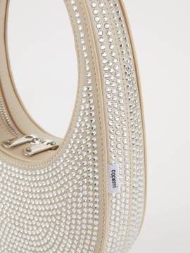 coperni - Handtasche 'Crystal-Embellished Mini Swipe Bag' Silber von coperni