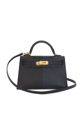 hermes HANDTASCHE HERMES in Bleu Indigo & Black - Navy. Size all. von hermes