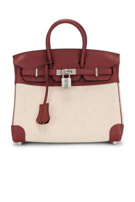 hermes HANDTASCHE HERMES in Rouge Toile - Burgundy. Size all. von hermes